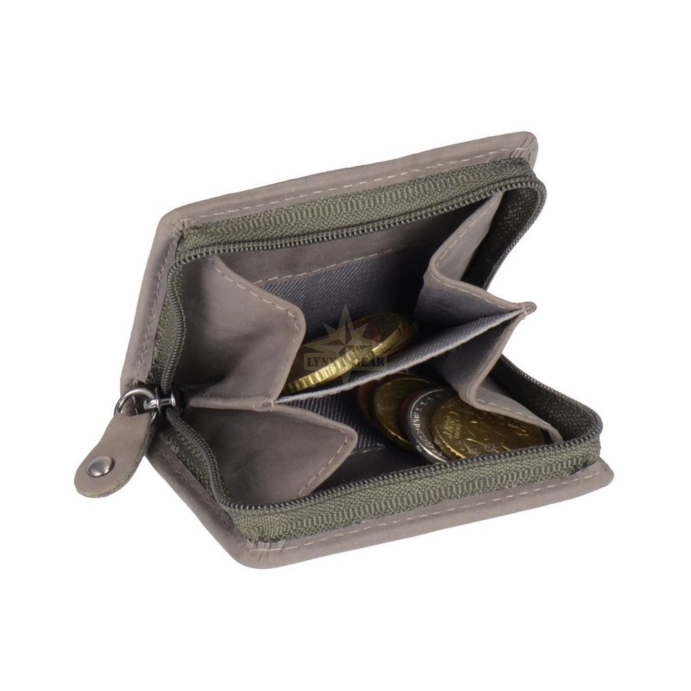 GREENBURRY leather Mini-RV coin Wallet, Vintage (1683-29/GR)